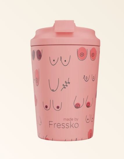 Ceramic Lined Camino Boobie - PEACHY 12oz - 340ml | Made By Fressko | Travel Mugs & Drink Bottles | Thirty 16 Williamstown