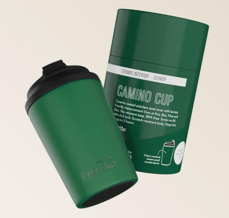 Ceramic Lined Camino - CLOVER 12oz - 340ml | Made By Fressko | Travel Mugs & Drink Bottles | Thirty 16 Williamstown
