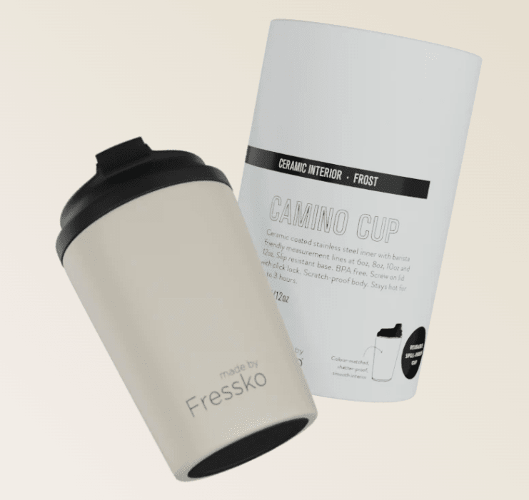 Ceramic Lined Camino - FROST 12oz - 340ml | Made By Fressko | Travel Mugs &amp; Drink Bottles | Thirty 16 Williamstown
