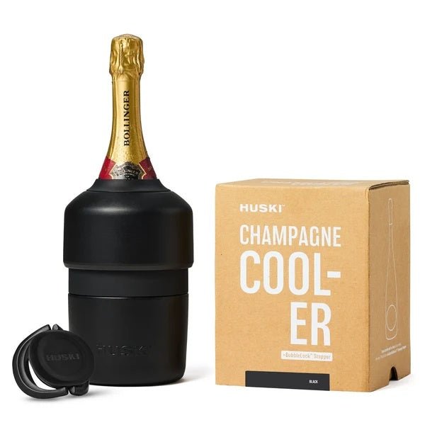 Champagne Cooler - Black | Huski | Insulated Drink Chillers | Thirty 16 Williamstown