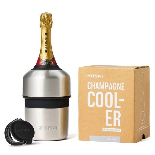 Champagne Cooler - Brushed Stainless | Huski | Insulated Drink Chillers | Thirty 16 Williamstown