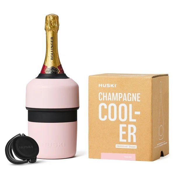 Champagne Cooler - Powder Pink | Huski | Insulated Drink Chillers | Thirty 16 Williamstown