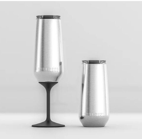 Champagne Flute - Brushed Stainless | Huski | Travel Mugs & Drink Bottles | Thirty 16 Williamstown