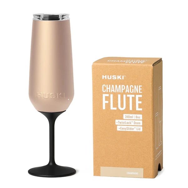 Champagne Flute - Champagne | Huski | Insulated Drink Chillers | Thirty 16 Williamstown