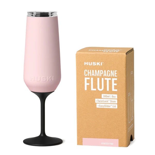 Champagne Flute - Powder Pink | Huski | Insulated Drink Chillers | Thirty 16 Williamstown