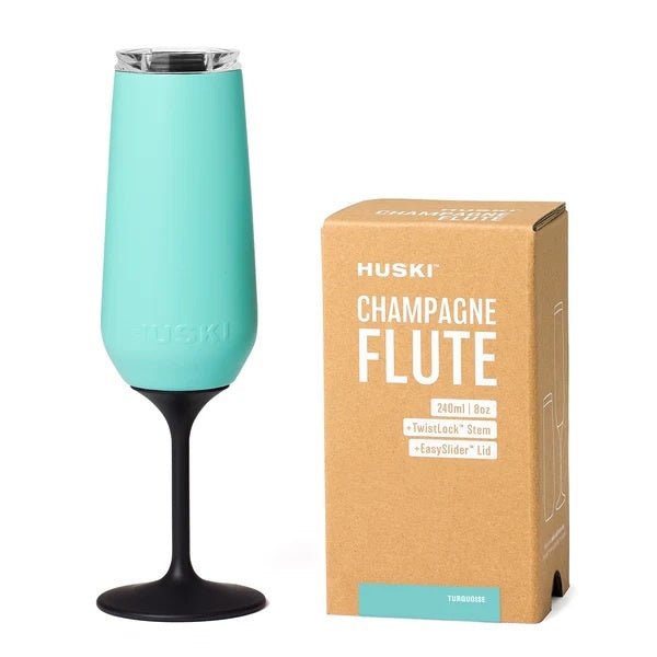 Champagne Flute - Turquoise (Limited Release) | Huski | Insulated Drink Chillers | Thirty 16 Williamstown
