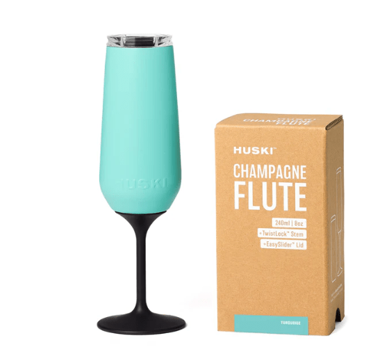 Champagne Flute - Turquoise (Limited Release) | Huski | Insulated Drink Chillers | Thirty 16 Williamstown