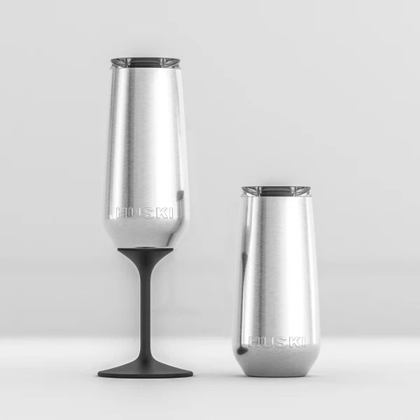 Champagne Flute - Stone Grey | Huski | Insulated Drink Chillers | Thirty 16 Williamstown