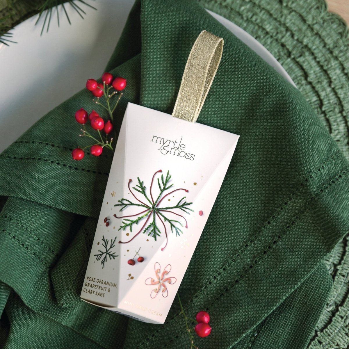Christmas Ornament Hand Cream - Rose Geranium, Grapefruit &amp; Clary Sage | Myrtle &amp; Moss | Body Lotion &amp; Wash | Thirty 16 Williamstown