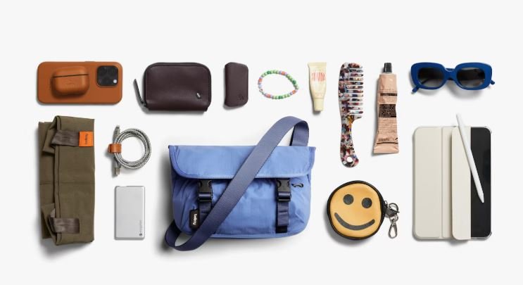 Cinch Mini Messenger - Denim Blue | Bellroy | Travel Bags | Thirty 16 Williamstown