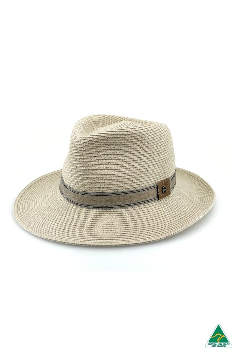 Claremont Flexibraid® Fedora - Ivory | Canopy Bay By Deborah Hutton | Sun Hats | Thirty 16 Williamstown