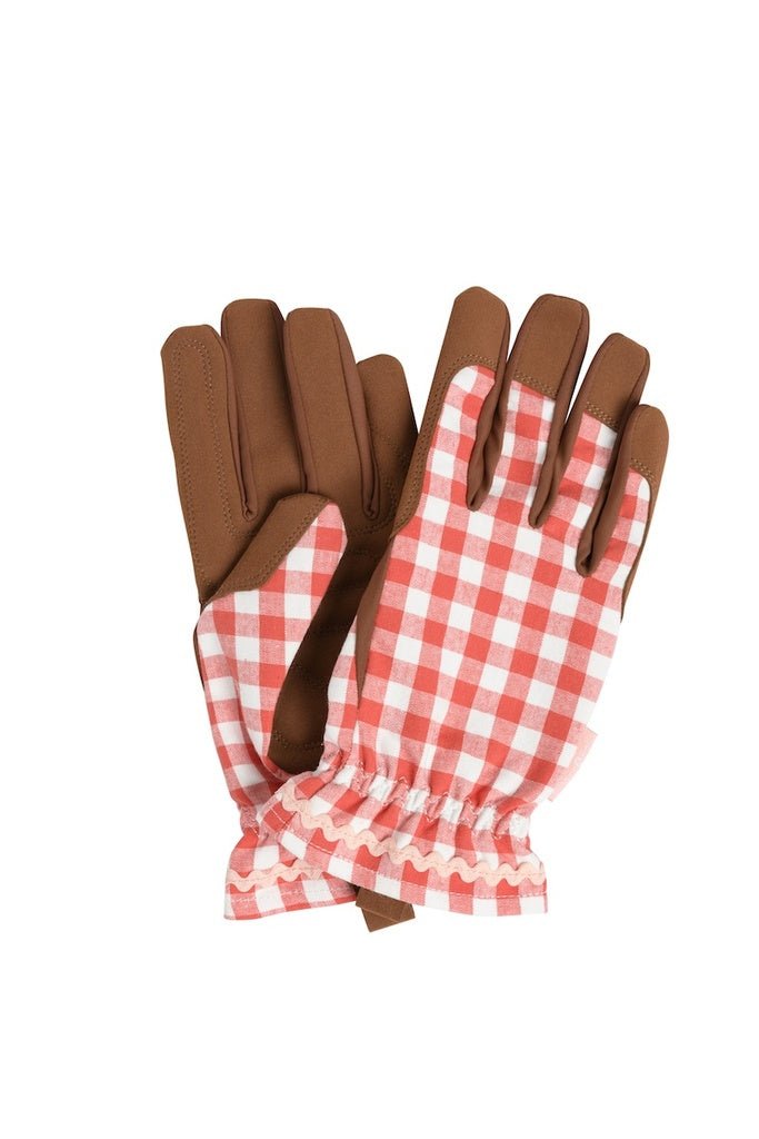 Collector Gloves - Red Check | Burgon &amp; Ball | Gloves, Aprons, Kneelers &amp; Tools | Thirty 16 Williamstown