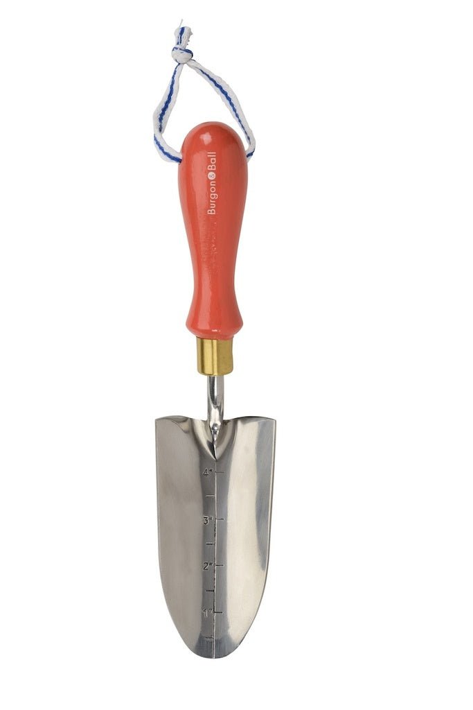 Collector Transplanter Trowel - Red | Burgon & Ball | Gloves, Aprons, Kneelers & Tools | Thirty 16 Williamstown