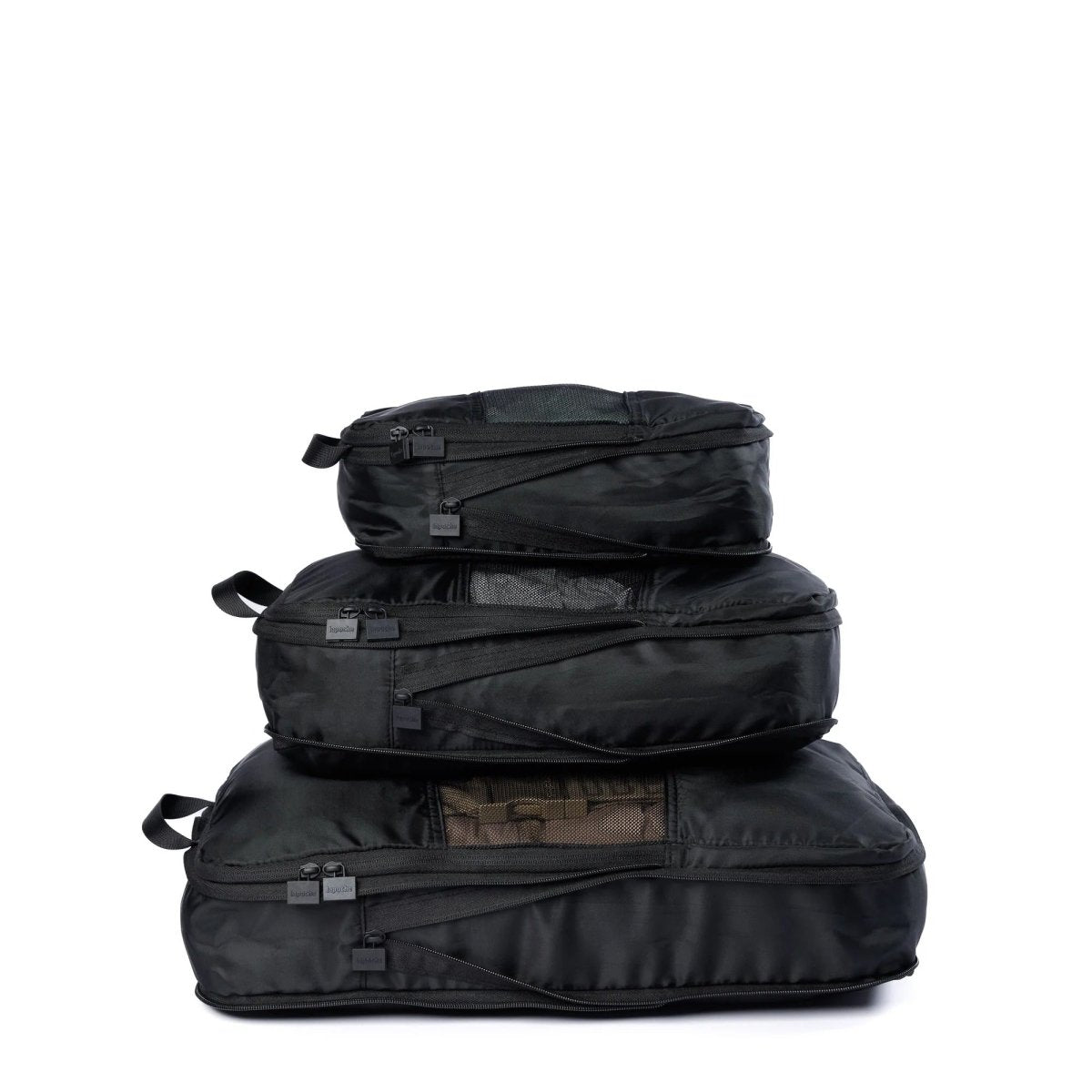 Compression Cube 3 Pack - Black | Lapoche | Travel Accessories | Thirty 16 Williamstown