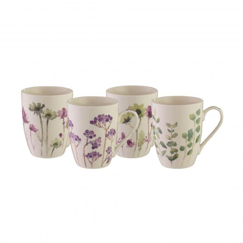 Coupe Mugs Set of 4 - Botanical 355ml | Bundanoon | Mugs &amp; Cups | Thirty 16 Williamstown