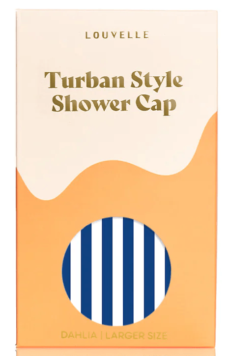 Dahlia Shower Cap (Big Hair) - Fontelina Stripe | Louvelle | Shower Caps | Thirty 16 Williamstown
