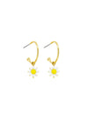 Daisy Hoop Huggie Earrings | Tiger Tree | Jewellery | Thirty 16 Williamstown