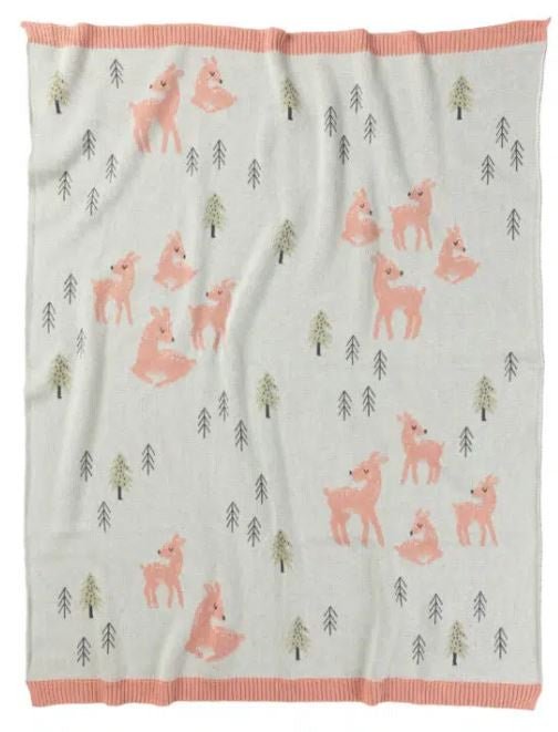 Delilah Deer Baby Blanket | Indus | Bedding, Blankets & Swaddles | Thirty 16 Williamstown