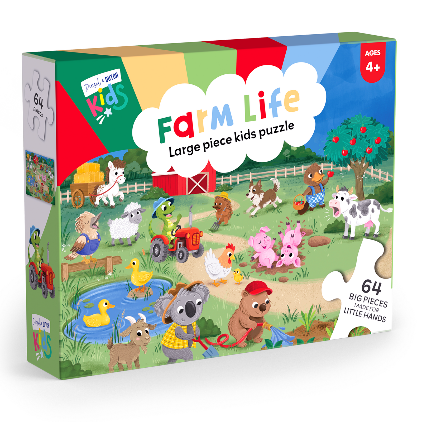64pc Jigsaw Puzzle: Farm Life