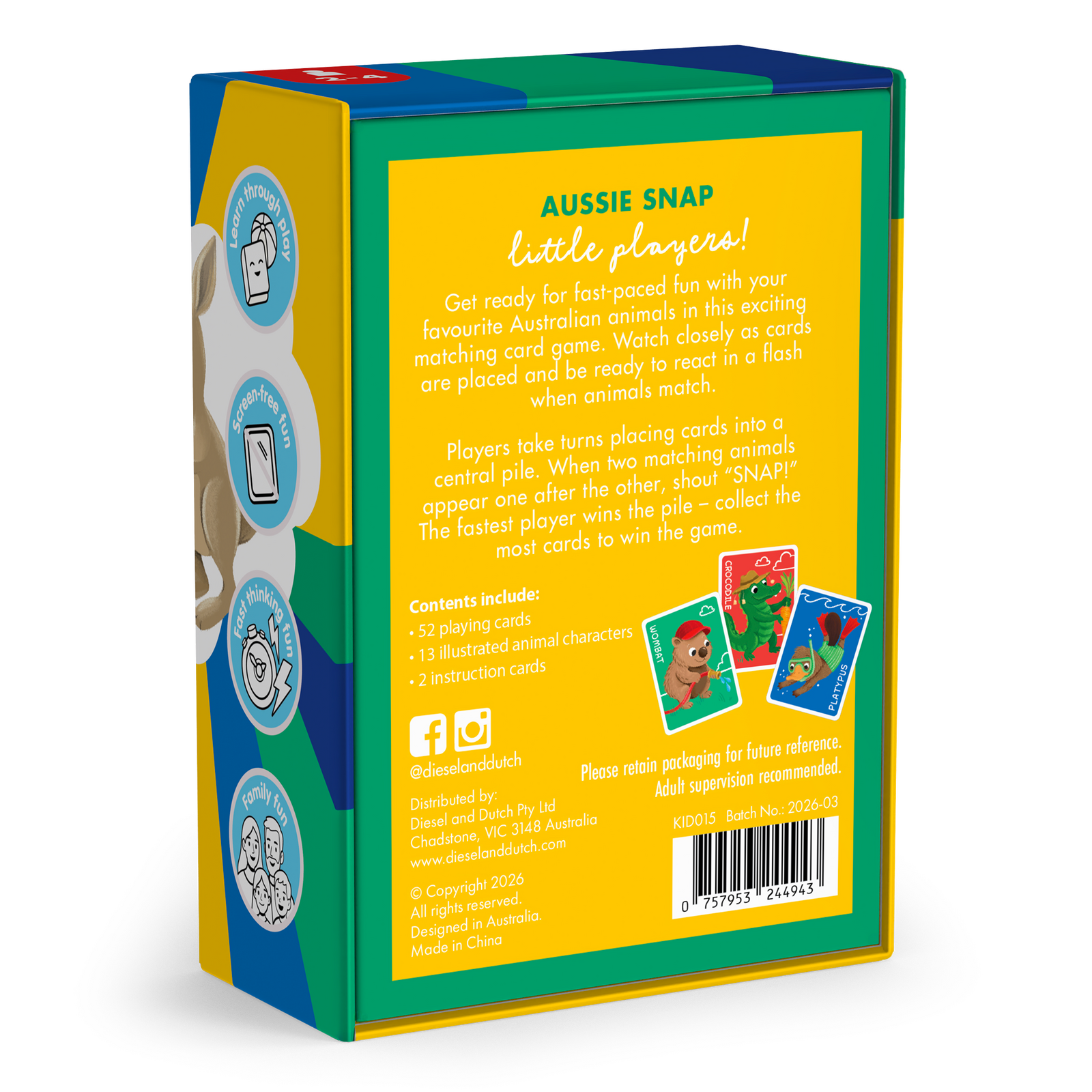 Aussie Snap - Card Game