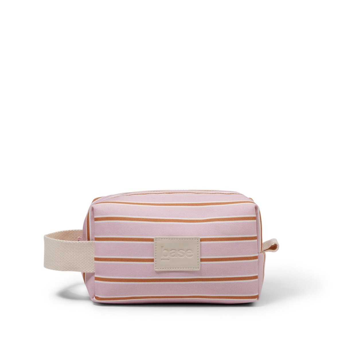 Ditty Base - Soft Pink/Rust Stripe | Base | Cosmetic Bags | Thirty 16 Williamstown
