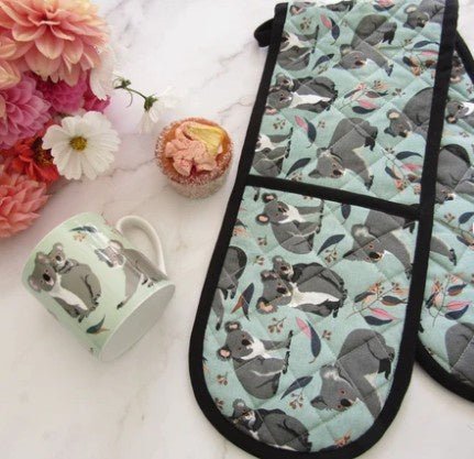 Double Oven Glove - Koalas | All Gifts Australia | Aprons, Mitts &amp; Tea Towels | Thirty 16 Williamstown