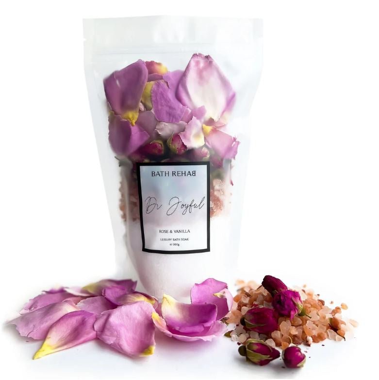 Dr Joyful Rose &amp; Vanilla Bath Salts | Bath Rehab | Body Care | Thirty 16 Williamstown