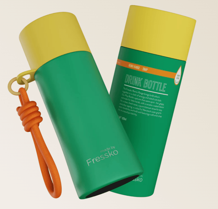 Drink Bottle Ceramic PLAY - SNAP 420ml - 14oz | Made By Fressko | Travel Mugs &amp; Drink Bottles | Thirty 16 Williamstown