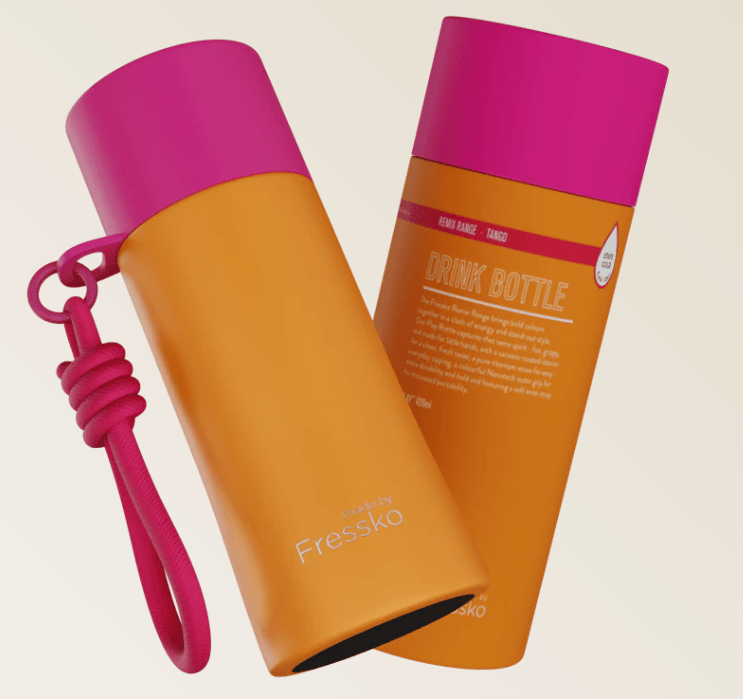 Drink Bottle Ceramic PLAY - TANGO 420ml - 14oz | Made By Fressko | Travel Mugs &amp; Drink Bottles | Thirty 16 Williamstown