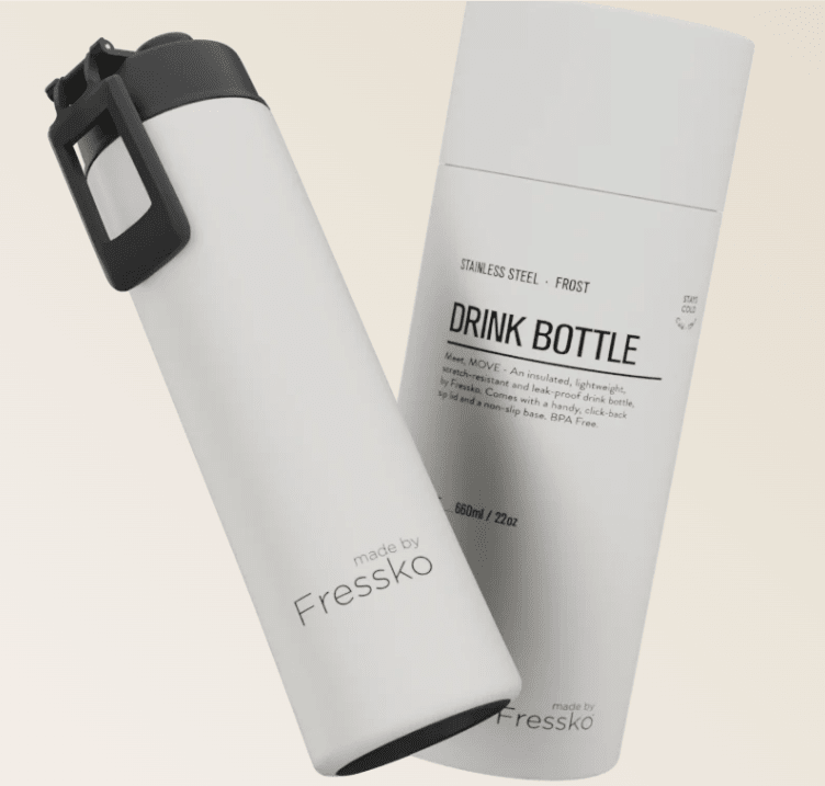 Drink Bottle Stainless Steel MOVE - FROST 660ml - 22oz | Made By Fressko | Travel Mugs & Drink Bottles | Thirty 16 Williamstown