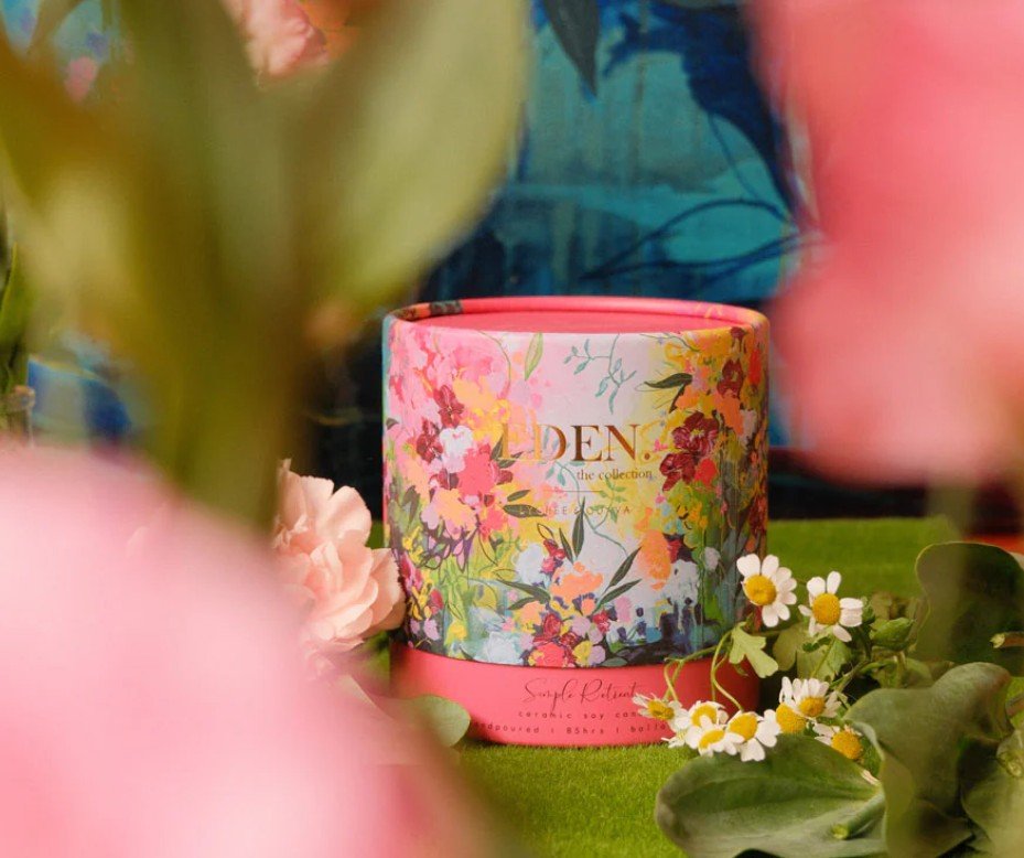 EDEN Medium Candle - Lychee &amp; Guava | Simple Retreat | Home Fragrances | Thirty 16 Williamstown