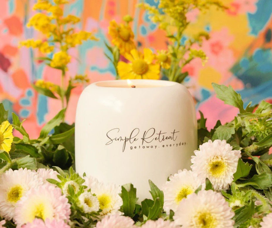EDEN Medium Candle - White Peach & Seabreeze | Simple Retreat | Home Fragrances | Thirty 16 Williamstown