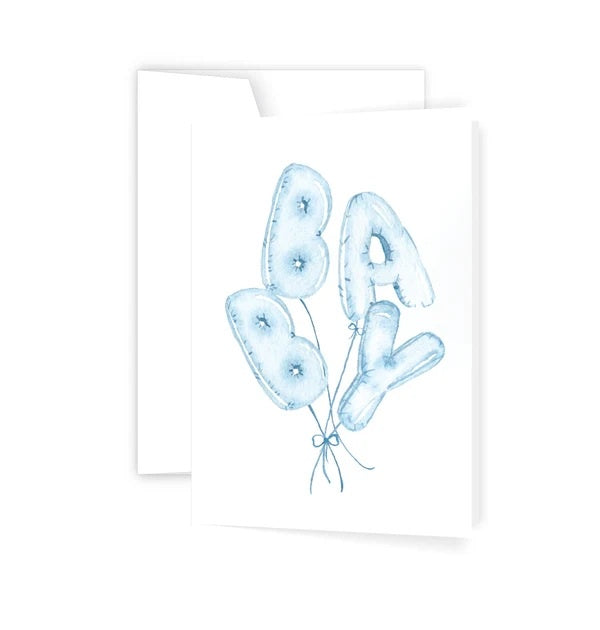 Greeting Card - Baby Blue