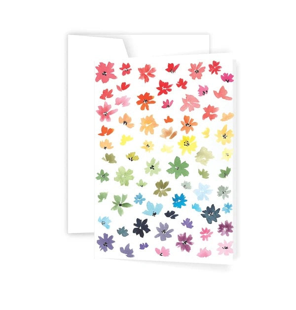 Greeting Card - Floral Rainbow