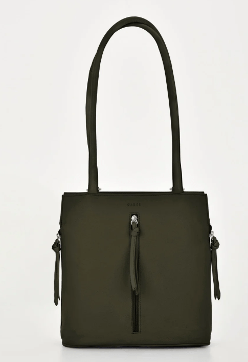 Ellie Leather 2 in 1 Convertible Shoulder Bag / Backpack - Olive | Cobb & Co | Handbags | Thirty 16 Williamstown
