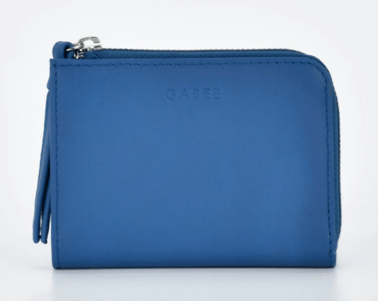 Emmi RFID Safe Leather Small Zip Around Wallet - Indigo | Gabee | Women's Accessories | Thirty 16 Williamstown