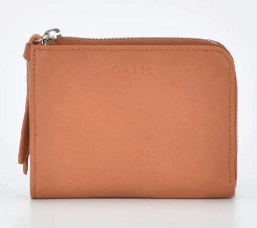 Emmi RFID Safe Leather Small Zip Around Wallet - Tan | Gabee | Women's Accessories | Thirty 16 Williamstown