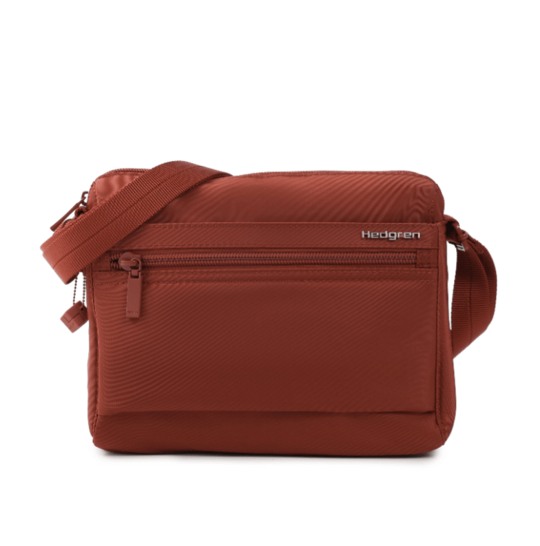 Eye Compact Crossbody Bag RFID - Dahlia Red | Hedgren | Travel Bags | Thirty 16 Williamstown
