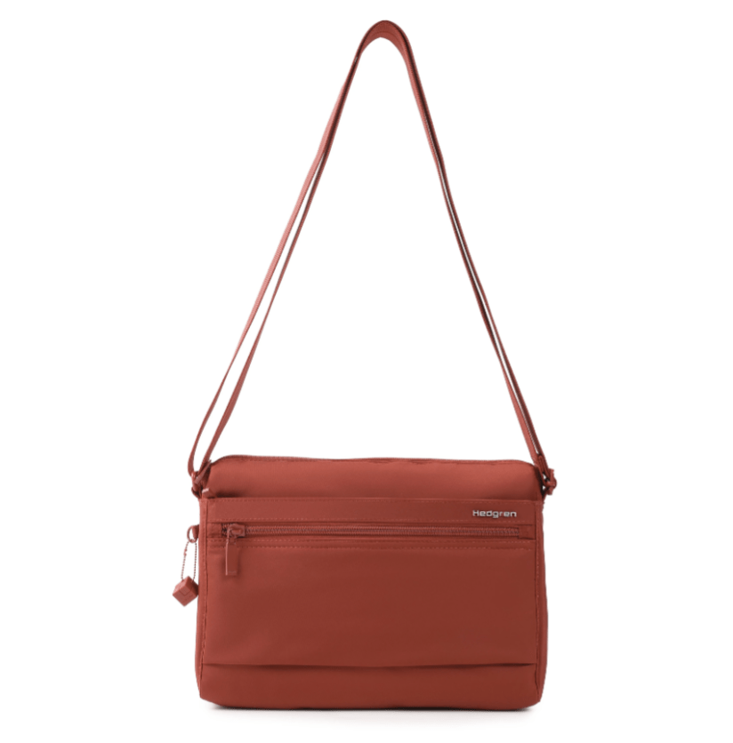 Eye Compact Crossbody Bag RFID - Dahlia Red | Hedgren | Travel Bags | Thirty 16 Williamstown
