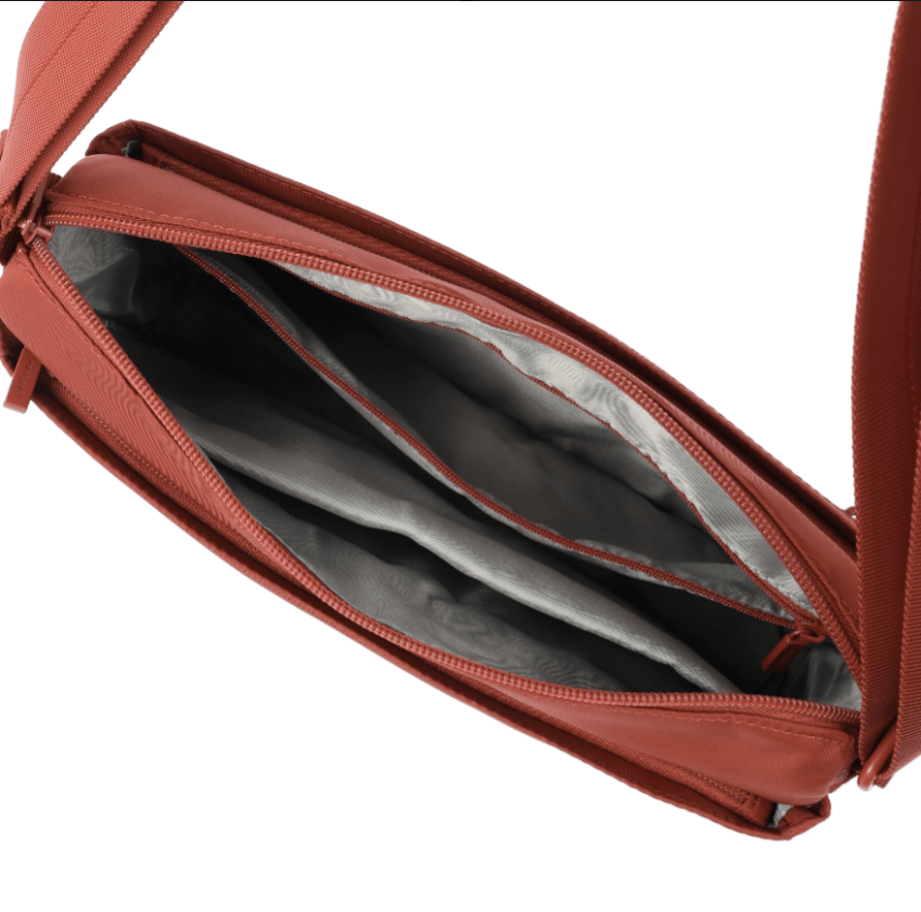 Eye Compact Crossbody Bag RFID - Dahlia Red | Hedgren | Travel Bags | Thirty 16 Williamstown