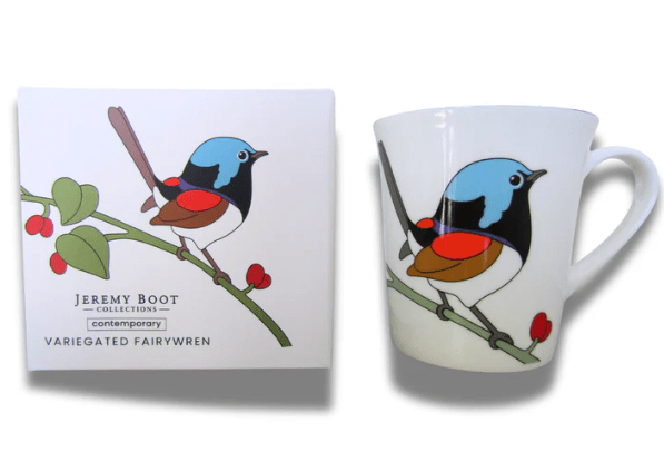 Fine Bone China Cups - Variegated Fairywren | Jeremy Boot Collections | Mugs &amp; Cups | Thirty 16 Williamstown