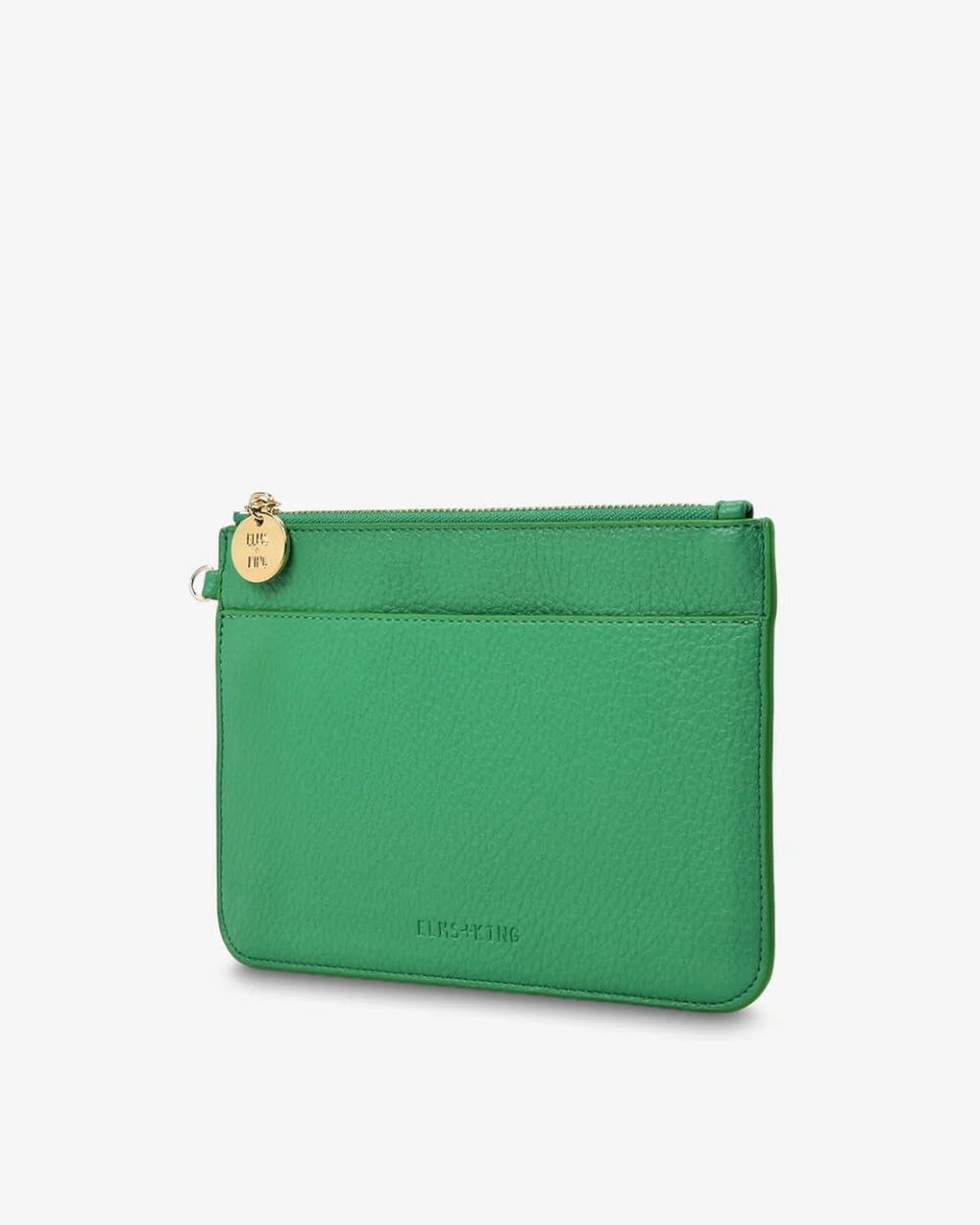 Flat Pouch - Green | Elms + King | Handbags | Thirty 16 Williamstown