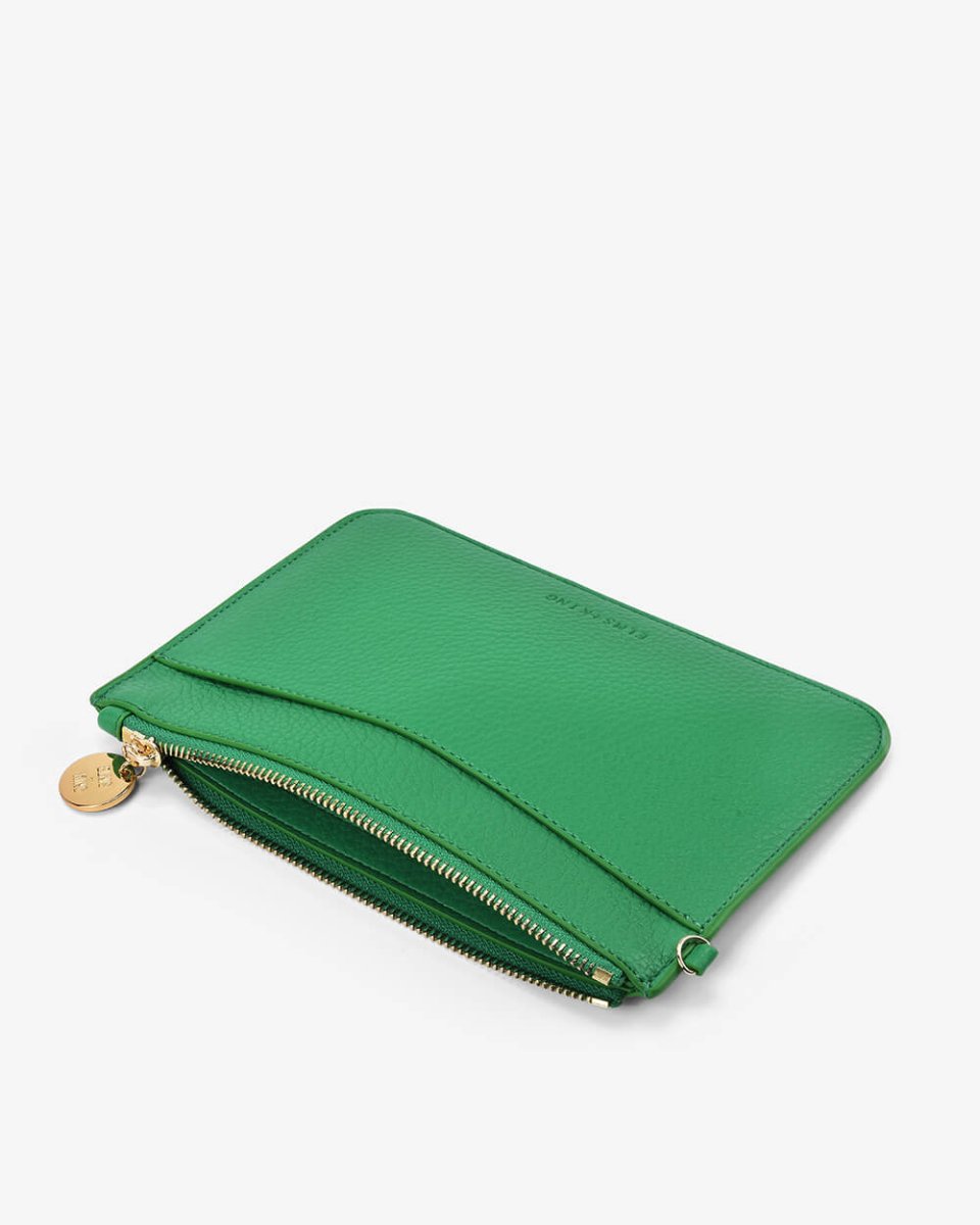 Flat Pouch - Green | Elms + King | Handbags | Thirty 16 Williamstown