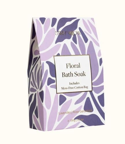 Floral Bath Soak - Lavender &amp; rose Geranium | Stray Willow | Bath &amp; Body | Thirty 16 Williamstown