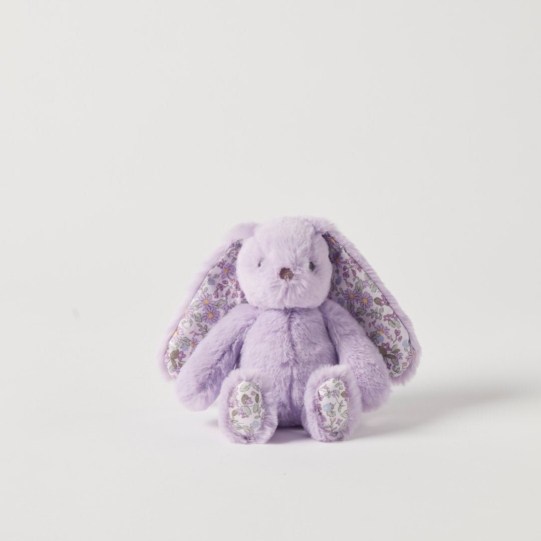 Floral Bunny Rattle Small - Lilac | Jiggle & Giggle | Comforters, Teethers & Rattles | Thirty 16 Williamstown