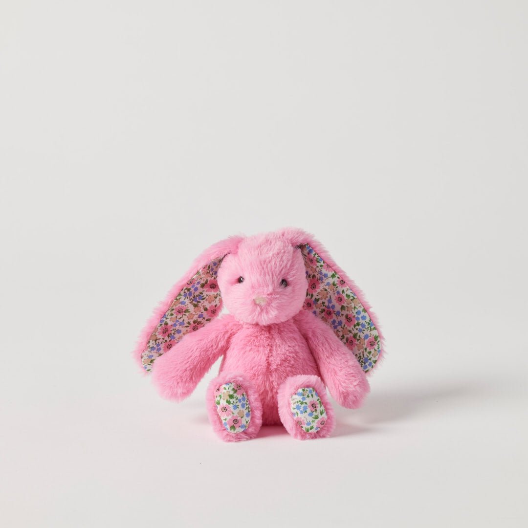 Floral Bunny Rattle Small - Sherbet | Jiggle & Giggle | Comforters, Teethers & Rattles | Thirty 16 Williamstown