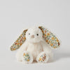 Floral Bunny Rattle Small - White | Jiggle &amp; Giggle | Comforters, Teethers &amp; Rattles | Thirty 16 Williamstown