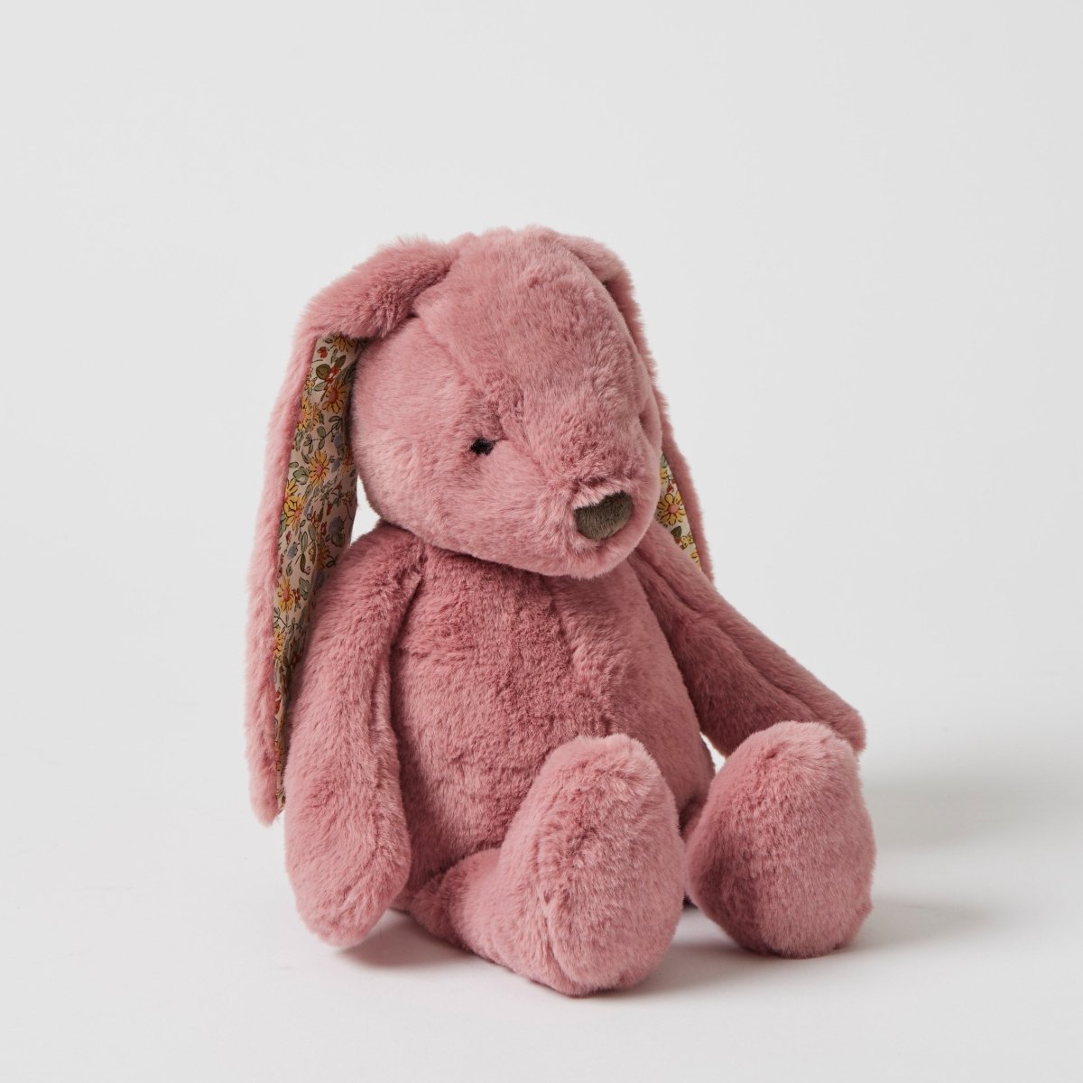 Floral Medium Bunny Plush Toy - Raspberry | Jiggle & Giggle | Toys | Thirty 16 Williamstown