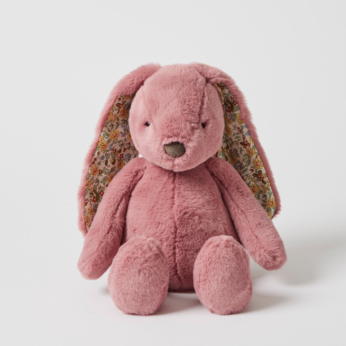 Floral Medium Bunny Plush Toy - Raspberry | Jiggle & Giggle | Toys | Thirty 16 Williamstown