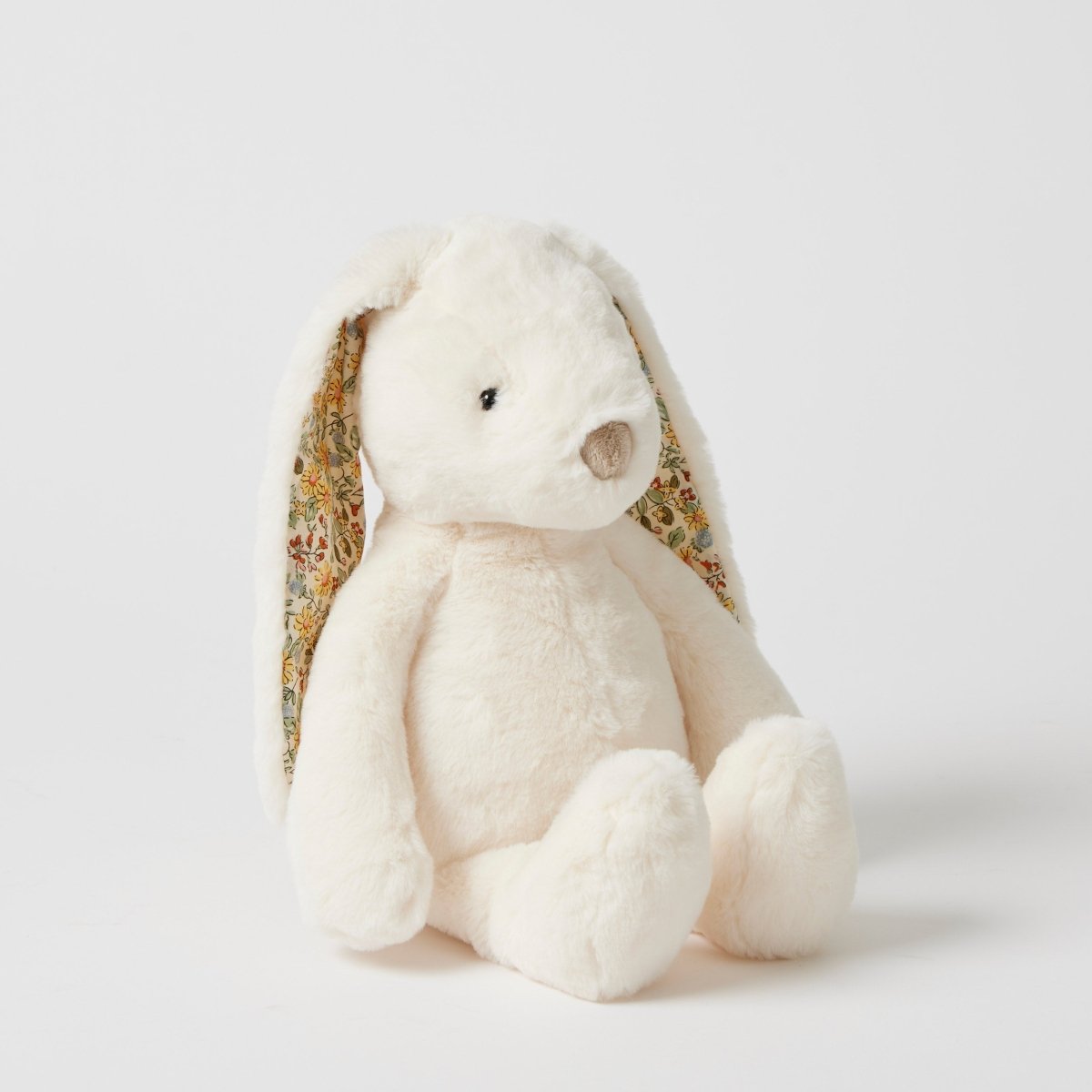 Floral Medium Bunny Plush Toy - White | Jiggle & Giggle | Toys | Thirty 16 Williamstown